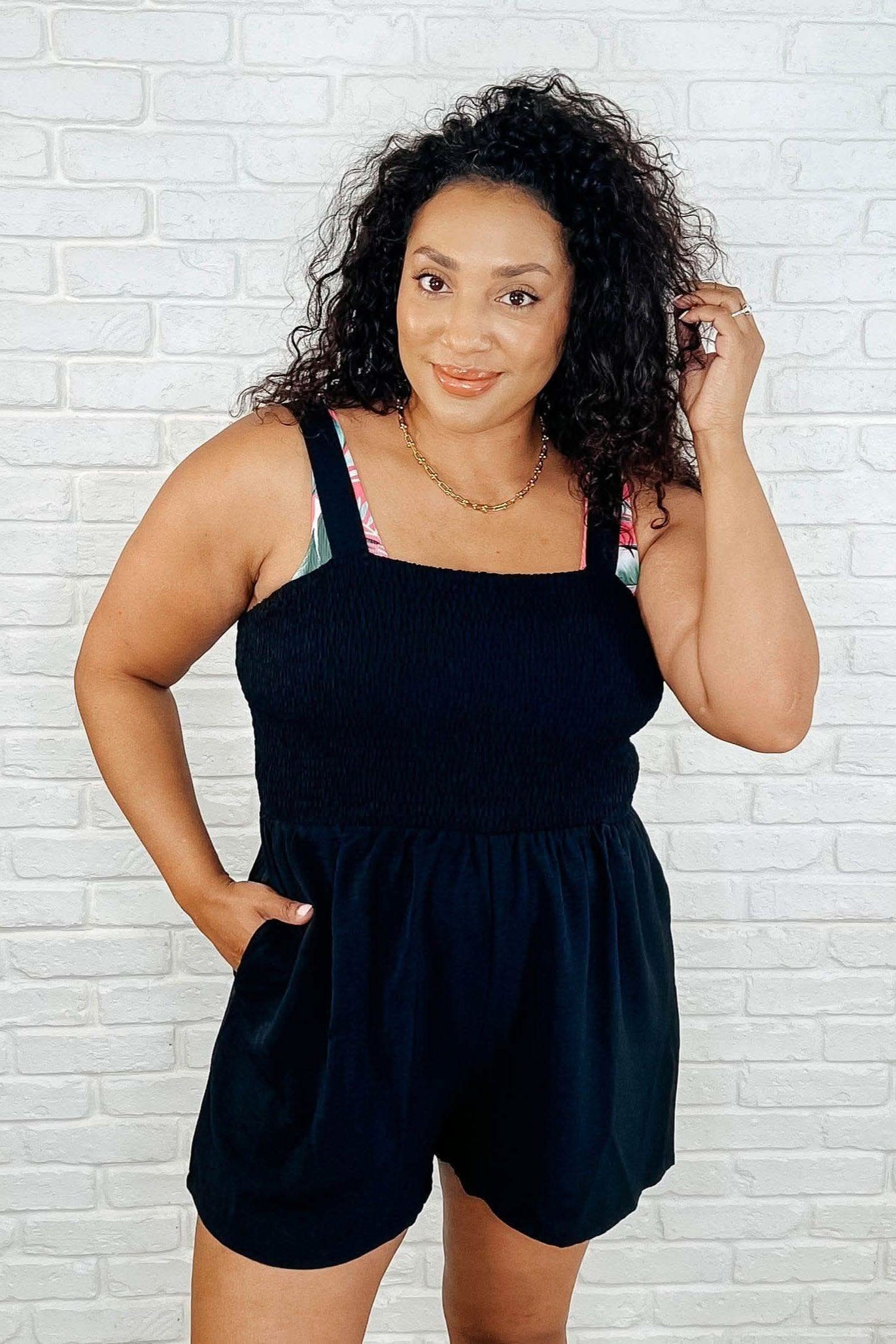 Assume the Best Square Neck Romper - SwagglyLife Home & Fashion